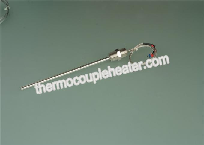 fibra de vidrio de la punta de prueba del sensor de la IDT del termopar de 100m m que blinda el alambre