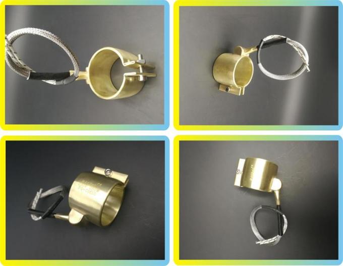 Calentador de resistencia eléctrica de cobre amarillo modificado para requisitos particulares de la boca del corredor caliente presionado con el termopar