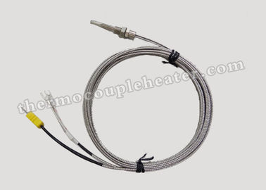 Termopar plástico del estilo del perno de la boca de los extrusores con el tipo K J de la calibración