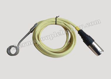 Serpentín de calentamiento eléctrico de alta presión del moldeo a presión de la resistencia 4.2x2.2m m con el enchufe masculino