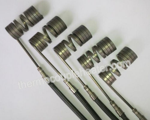 calentador de bobina caliente del corredor de la IDT del termopar de la primavera de los 3x3Mm con el tubo de cobre amarillo