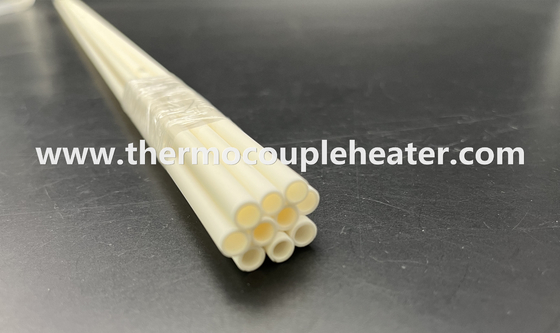 Tubo de cerámica resistente de alta temperatura de la protección del termopar del alúmina Al2O3