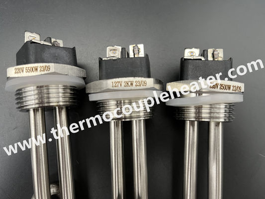Calentadores de inmersión de enchufe de tornillo de acero inoxidable Elementos de calefacción tubulares Calentador de agua
