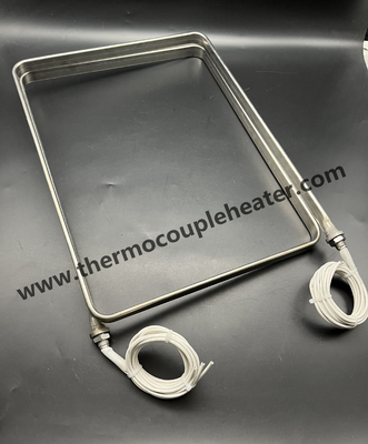 Elemento de calefacción tubular plano para calefacción de aceite montado en el lado