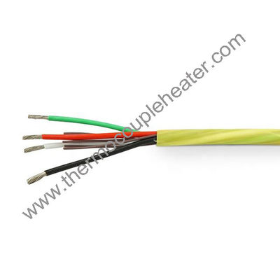 Cable RTD aislado PFA Fibra de vidrio trenzado con blindaje PT100 Cables FEP con chaqueta RTD