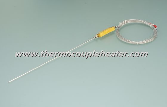 Termócouple aislado por minerales tipo K con conectores y cables emparejados
