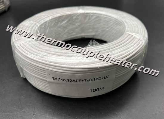 RTD PT100 Cables de extensión de teflón aislados con escudo de papel aluminio y alambre de drenaje