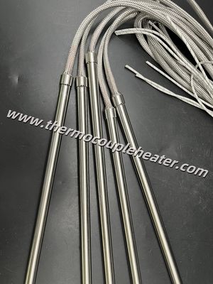 Calentador de cartucho antivibración con protección de cable trenzado de acero inoxidable