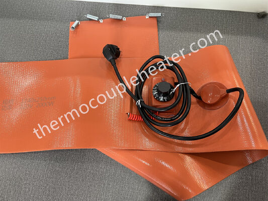 220v 200l calentador de banda industrial flexible del bidón de aceite eléctrico de la goma de silicona de 55 galones