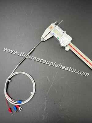 1.0mm Ultra delgado mineral aislado PT100 RTD sensor de 4 alambres de alta precisión para espacios confinados