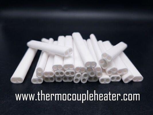 Alsint C799 99.7% Alumina Ceramic Double-Hole Insulating Tubes for High-Temperature Thermocouples