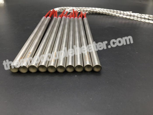 El calentador miniatura del cartucho de la envoltura del acero inoxidable con externamente lleva y casquillo de cerámica