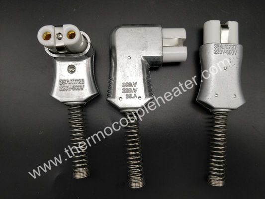 Conector industrial 220V-600V curvado recto 35A de Heater High Temperature Ceramic Plug