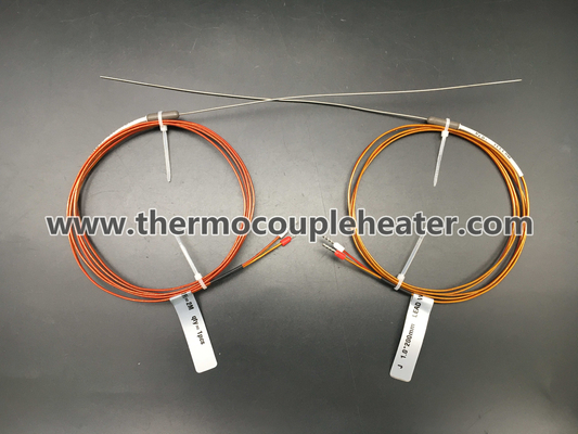 Tipo caliente J del termopar de la boca del corredor con el cable de la ventaja de Kapton