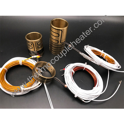 Press Brass Tube Coil Heaters For Hot Runner System With Thermocouple