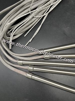 Anti-Vibration Cartridge Heater: Stainless Steel Braided Lead Protection