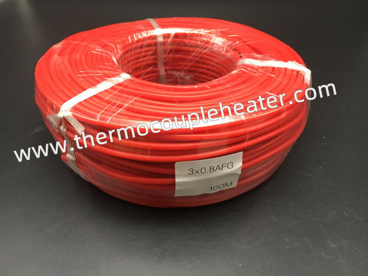 Cable de extensión de la IDT PT100 con la chaqueta del silicón del aislamiento del PTFE