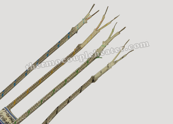Cable compensador inoxidable del termopar de la chaqueta de acero con el conductor aislado fibra de vidrio