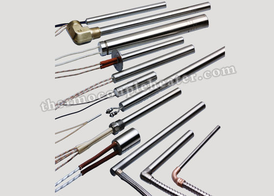 Alto calentador industrial del cartucho de la densidad del vatio con el termopar interno