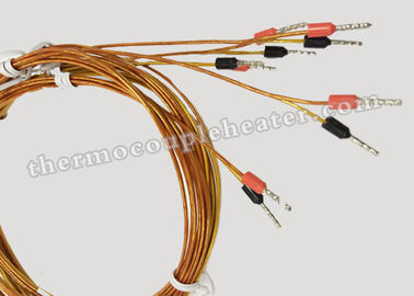 Tipo métrico IDT moldeada corredor caliente del termopar de la transición de K J con el cable de Kapton