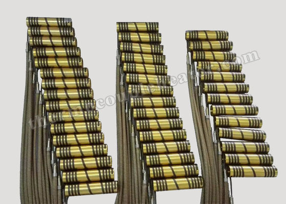 Calentadores eléctricos de cobre amarillo anticorrosivos del tubo para el moldeo a presión del sistema caliente del corredor