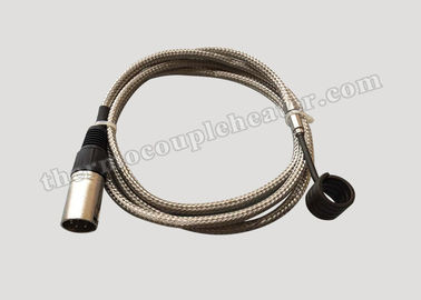 Serpentín de calentamiento eléctrico de alta presión del moldeo a presión de la resistencia 4.2x2.2m m con el enchufe masculino