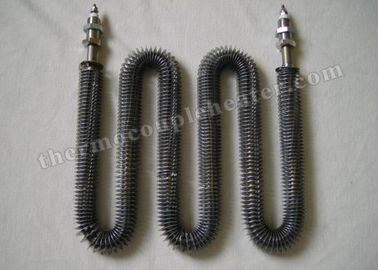 U forma el calentador de aire tubular tubular aletado calentador/500W-3000W del acero inoxidable