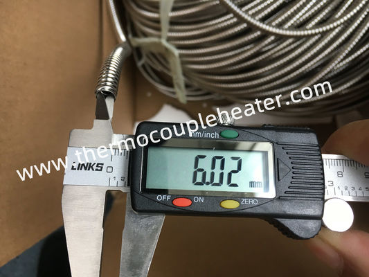 Tubo de acero inoxidable de la protección de la manguera para el diámetro interno 6m m de Heater Cable