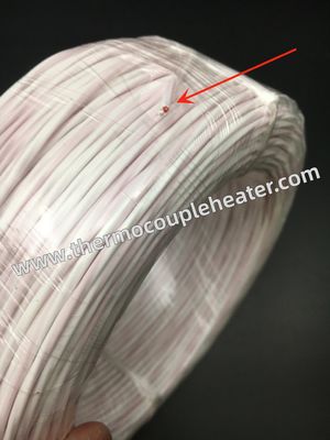 Cable 3x24AWG de la remuneración de la IDT PT100 con blanco rojo del aislamiento del PTFE