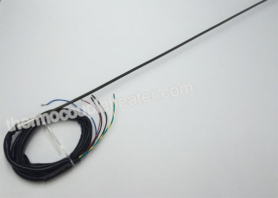 Hot Runner Cable Heater With J Type Thermocouple And Black Silicone Cable