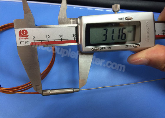 tipo IDT caliente del 1.0MM del termopar del corredor de K J con la transición del cable y del metal de Kapton