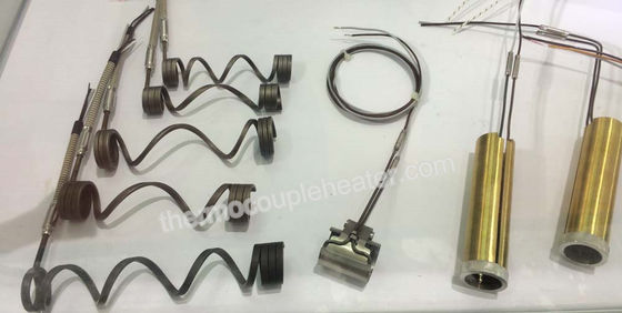 calentador de bobina caliente del corredor de la IDT del termopar de la primavera de los 3x3Mm con el tubo de cobre amarillo