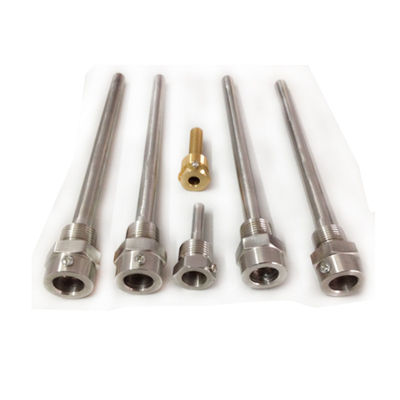 CNC machine industrial Stainless Steel Thermocouple Thermowell with flange , High cost performance