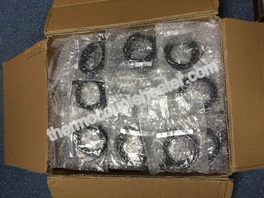 Serpentín de calentamiento a prueba de humedad del acero inoxidable con la manga negra del cable del silicón