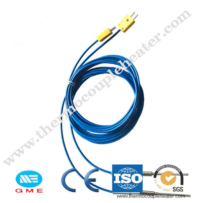 Tipo termopar de S con el alambre del cable
