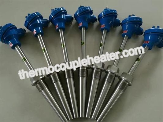 Termopar de alta temperatura modificado para requisitos particulares con el reborde del mueble de 75m m, a prueba de explosiones