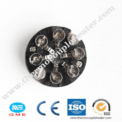 Color blanco de cerámica del bloque de terminales del termopar de cobre amarillo niquelado