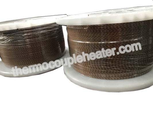 Mecanografíe el sólido compensador del cable 24AWG del termopar de la fibra de vidrio de K, estándar americano