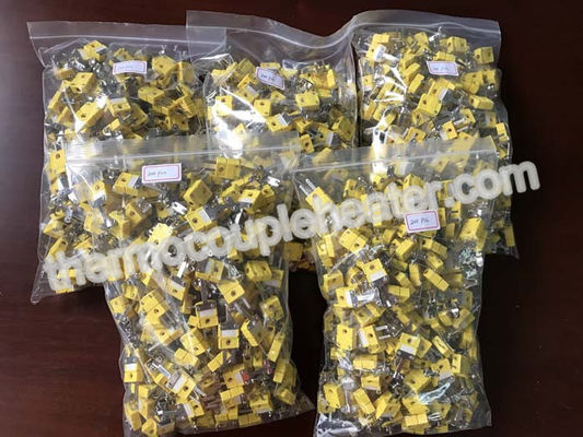 Componentes/tipo conector macho miniatura del termopar de Industria de K con el tenedor del alambre de metal