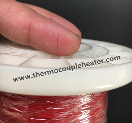 Cable de termopar modificado para requisitos particulares J 40AWG 0.08m m con el revestimiento de Teflón