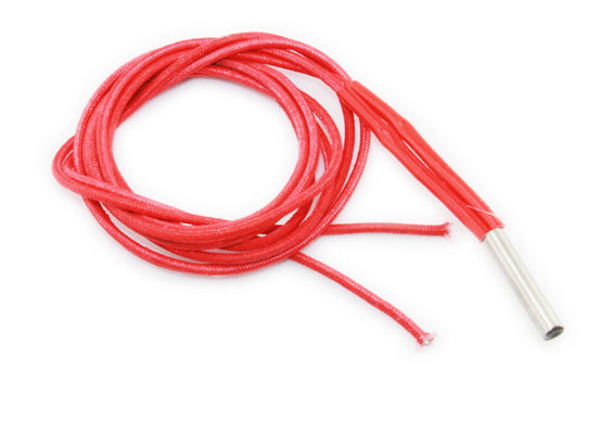 aislamiento de la fibra de vidrio de los calentadores del cartucho de 24VDC 36W, elementos de calefacción industriales