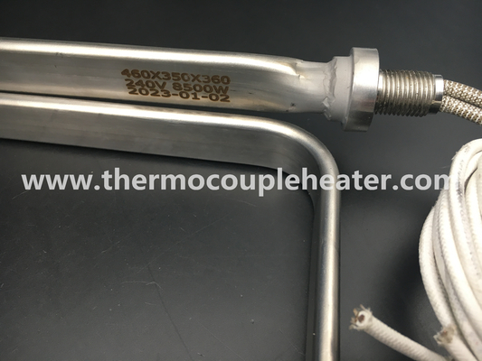 Elemento de calefacción tubular plano modificado para requisitos particulares para el aceite que fríe la calefacción 240V 8500W