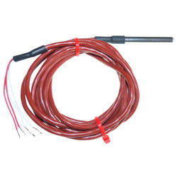 Alambre de goma del termopar del silicio, exactitud del alambre del sensor de temperatura de la pinta 100 alta