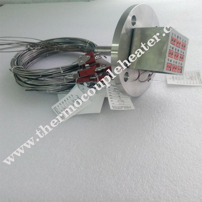 Tipo de múltiples puntos termopar del sensor de temperatura N con los conectores de la aguja