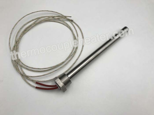 Stainless Steel 316 Sheath Water Immersion Cartridge Heater With NPT Thread