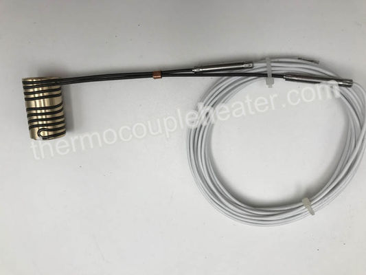 Hot Runner Molding 230V 200W Mini Brass Coil Heater IP65 With PTFE Leads