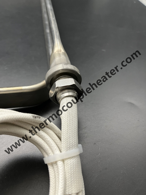 Elemento de calefacción tubular plano para calefacción de aceite montado en el lado
