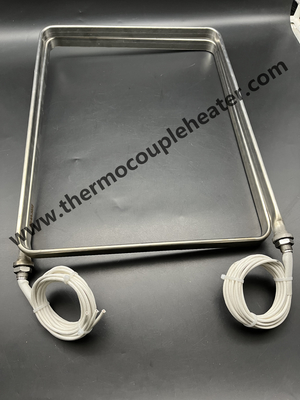Elemento de calefacción tubular plano para calefacción de aceite montado en el lado