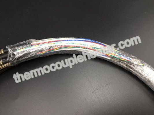 230V 1200W calentador de resistencia eléctrica de 2 x de 4m m adentro derecho con el tipo termopar de J