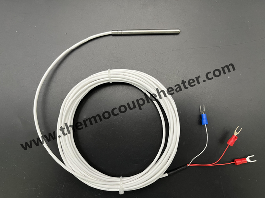 Cable de teflón con sensor de temperatura RTD PT100 aislado por minerales clase A